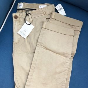 Khaki crop pants GAP